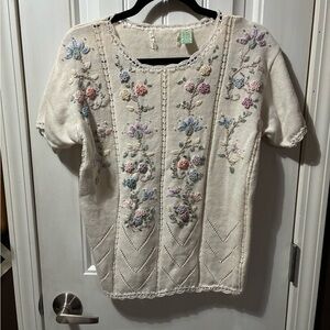 Vintage Short Sleeve Sweater